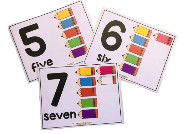 Numbers Large Flash Cards
