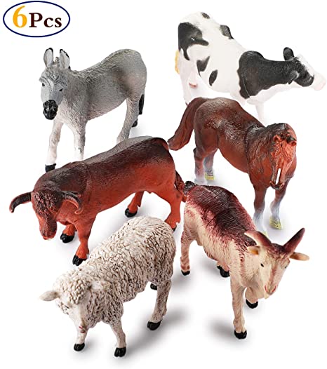Plastic Farm Animals Figures