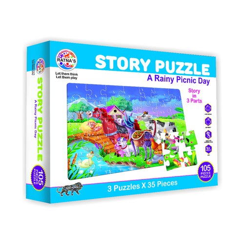 Ratna - Rainy Picnic Day Story Puzzle