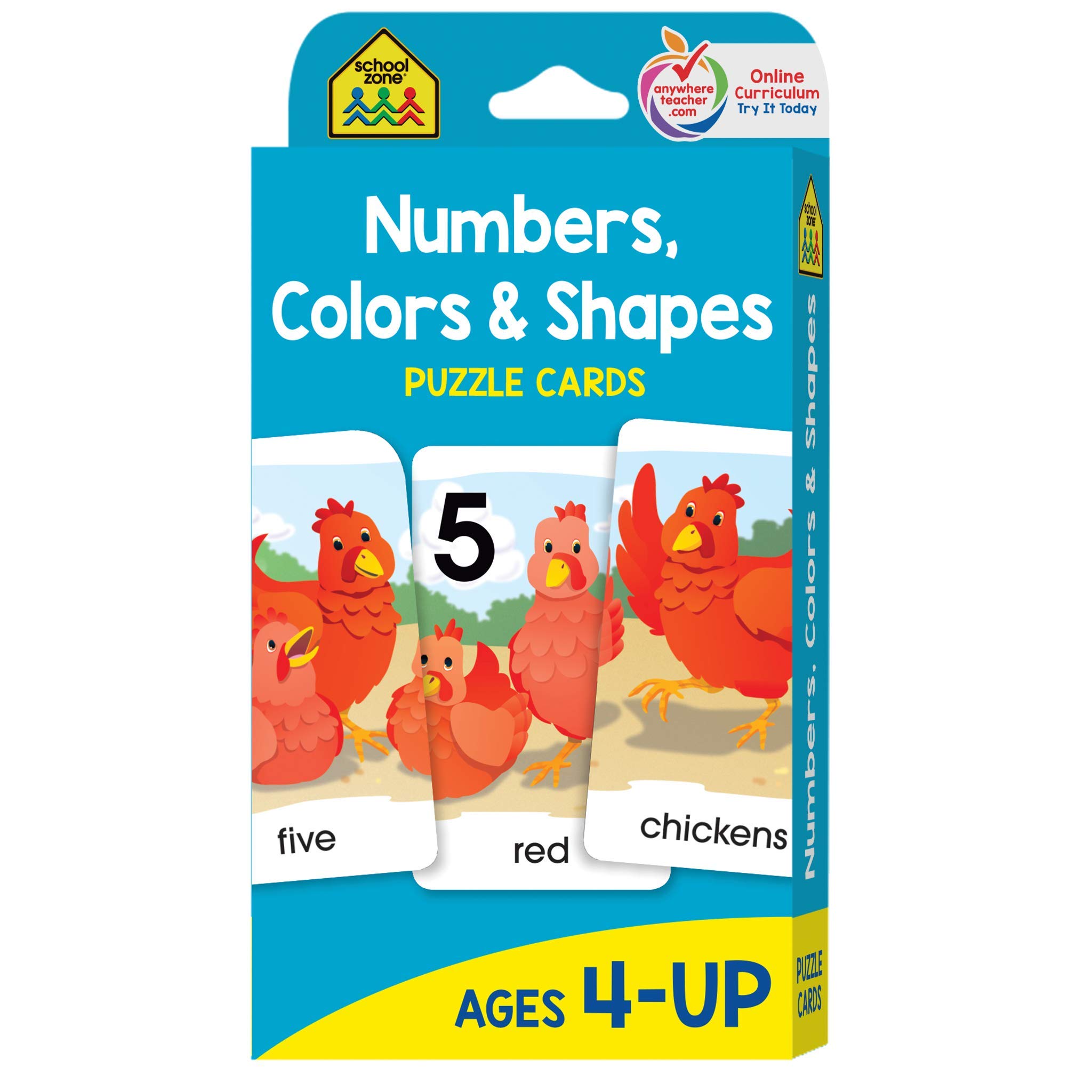 School Zone - Numbers, Colors & Shapes Flash Cards