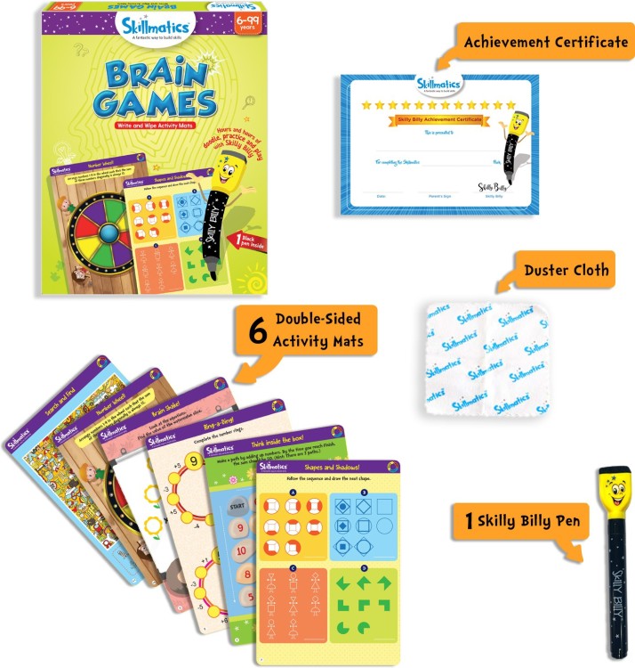 Skillmatics Educational Game : Brain Games