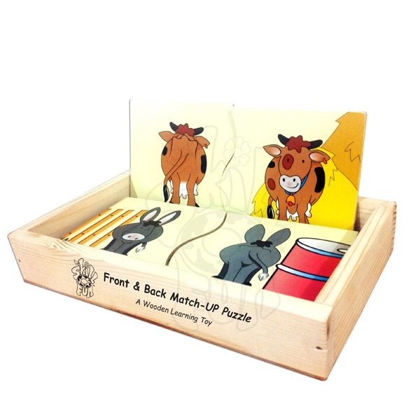 Skillofun - Wooden Front and Back Match-Up Puzzle