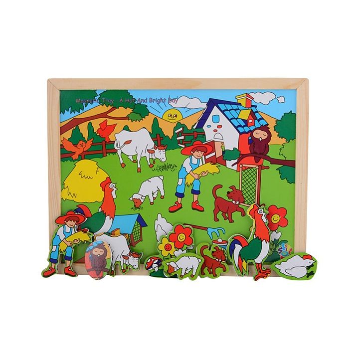 Skillofun - Wooden Magnetic Twin Play A Hot & Bright Day Tray