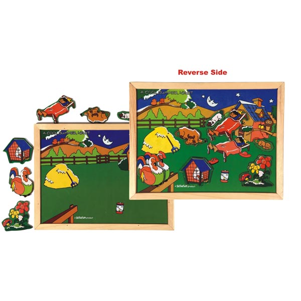 Skillofun - Wooden Magnetic Twin Play Cool Summer Night Tray