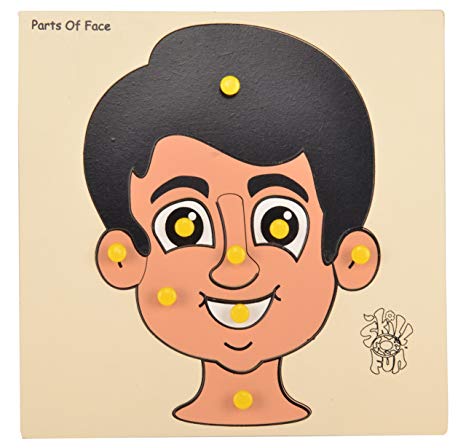 Skillofun - Wooden Parts Of Face Puzzle