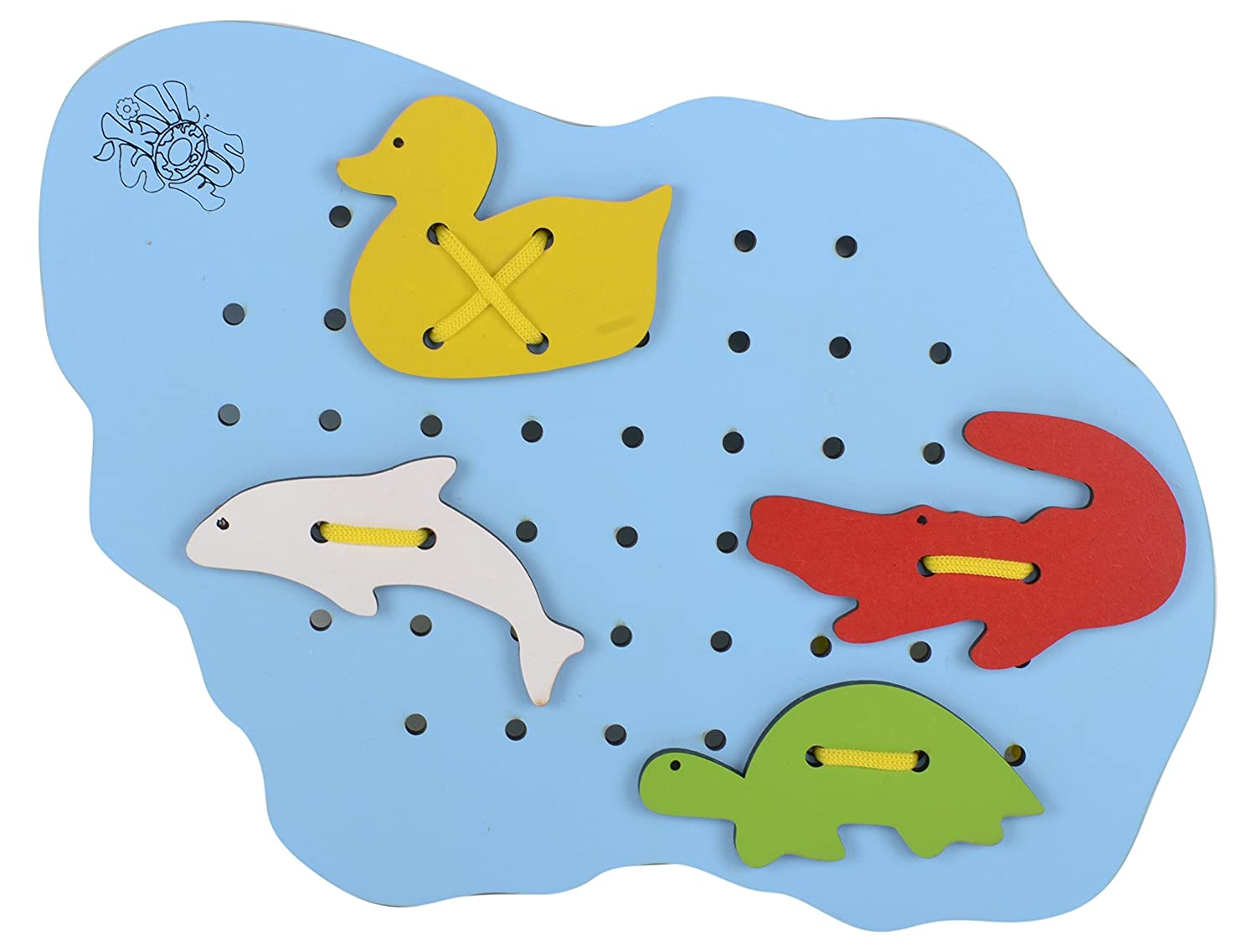 Skillofun - Wooden Sewing Pond With Water Animals