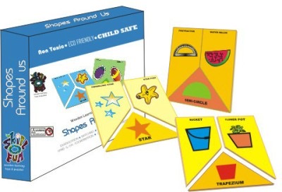 Skillofun - Wooden Shapes Around Us Puzzle