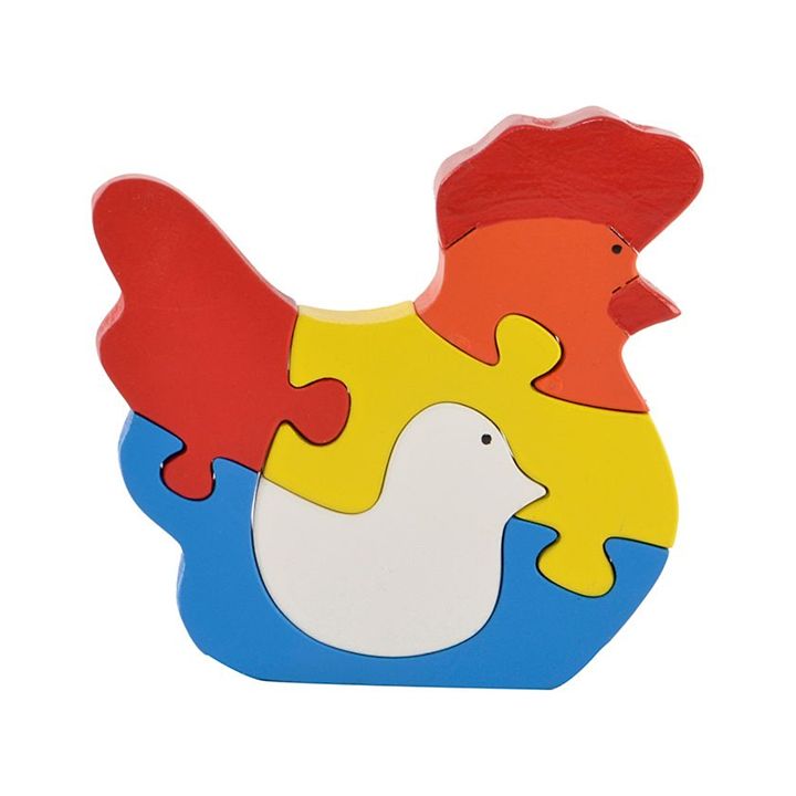 Skillofun - Wooden Take Apart Hen with Chick Puzzle