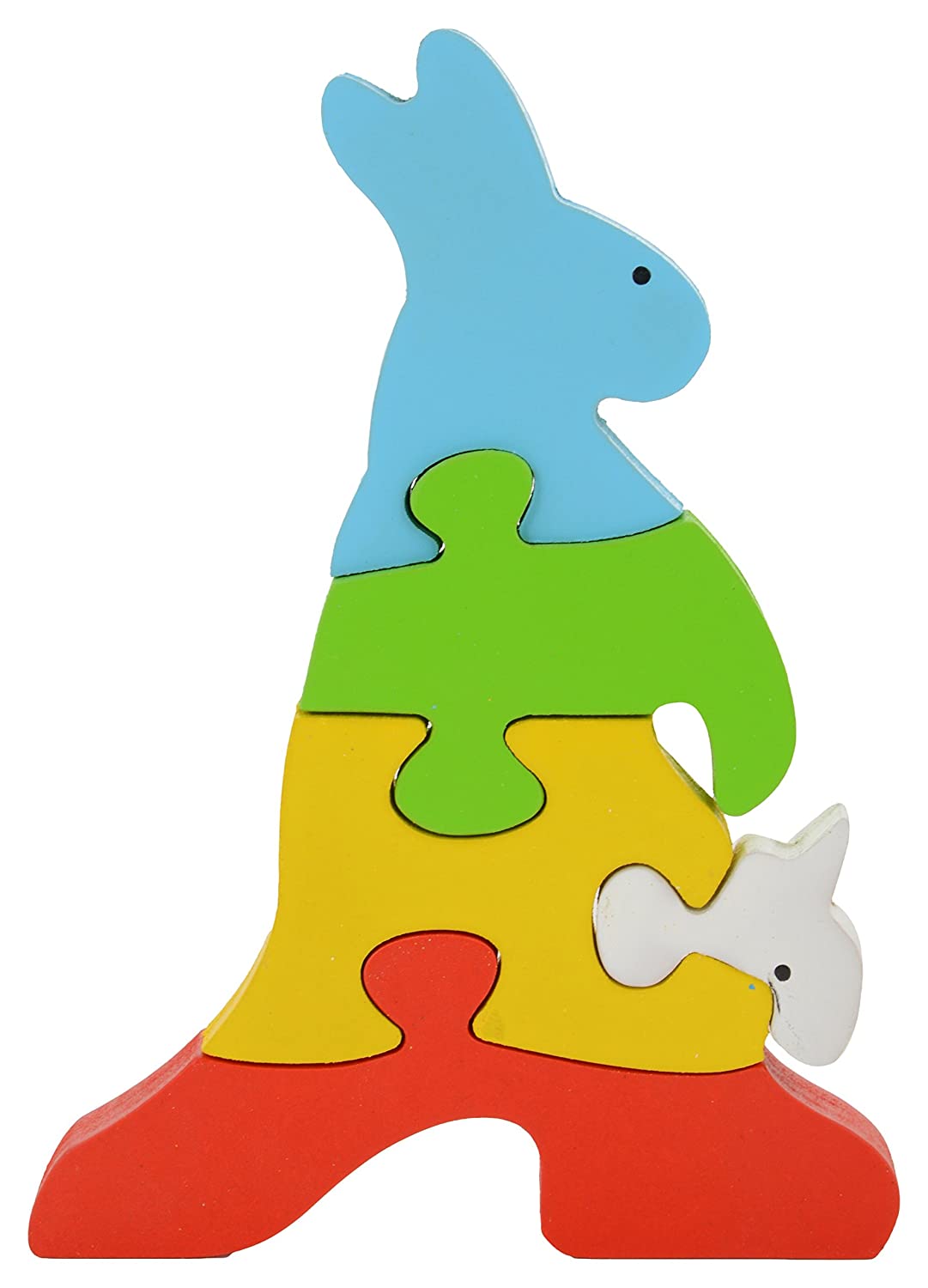 Skillofun - Wooden Take Apart Kangaroo Puzzle