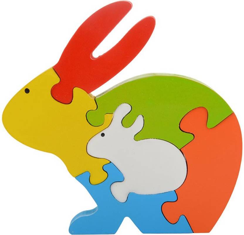 Skillofun - Wooden Take Apart Rabbit Puzzle