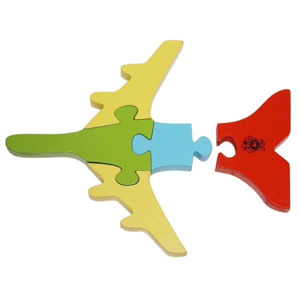 Skillofun - WoodenTake Apart Vehicle (Aeroplane) Puzzle