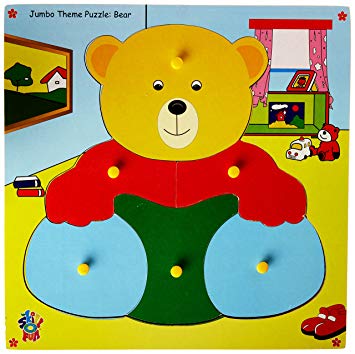 Skillofun -Wooden Jumbo Theme Animal Puzzle Bear