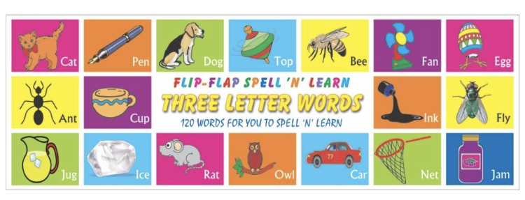 Three Letter Words - Flip-Flap Book