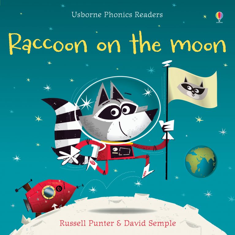 Usborne Phonics Readers - Raccoon on the Moon