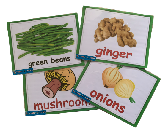 Vegetables Large Flash Cards - 3