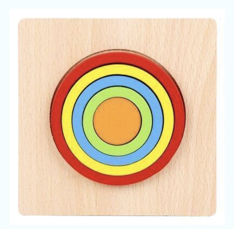 Wooden 3D Circle Shape Puzzle