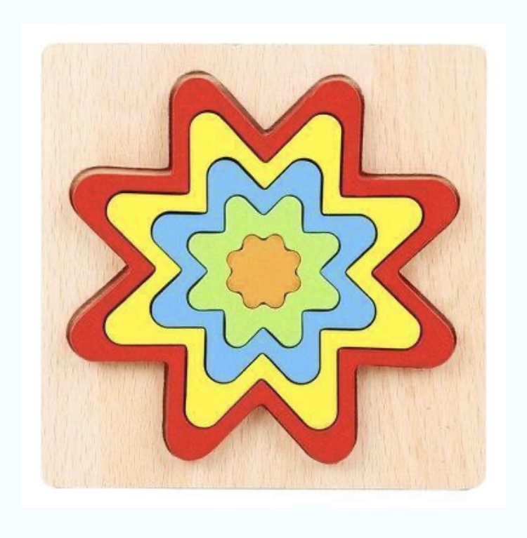 Wooden 3D Octagon Shape Puzzle