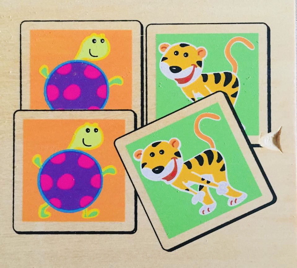 Wooden Animal Memory Game
