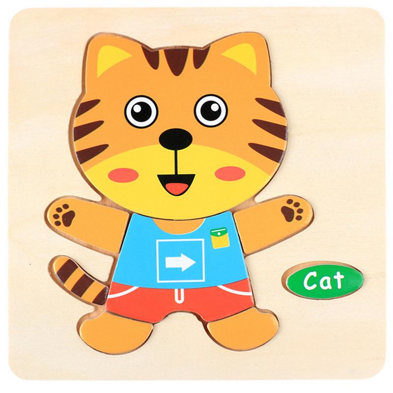 Wooden Cat Puzzle - 1