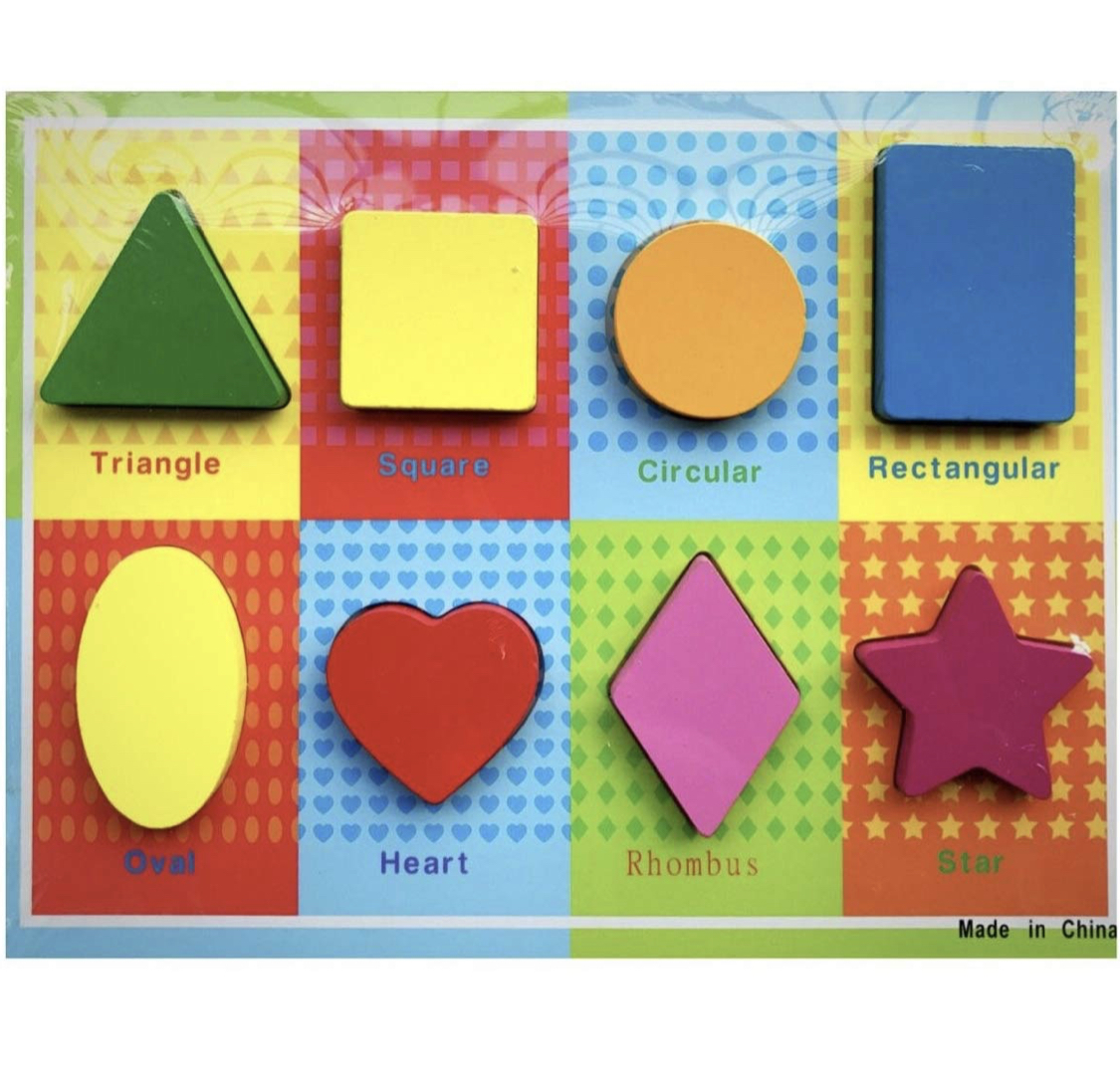 Wooden Chunky Shapes Puzzle