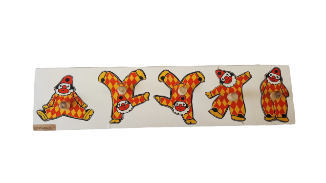 Wooden Clown Seriation Board