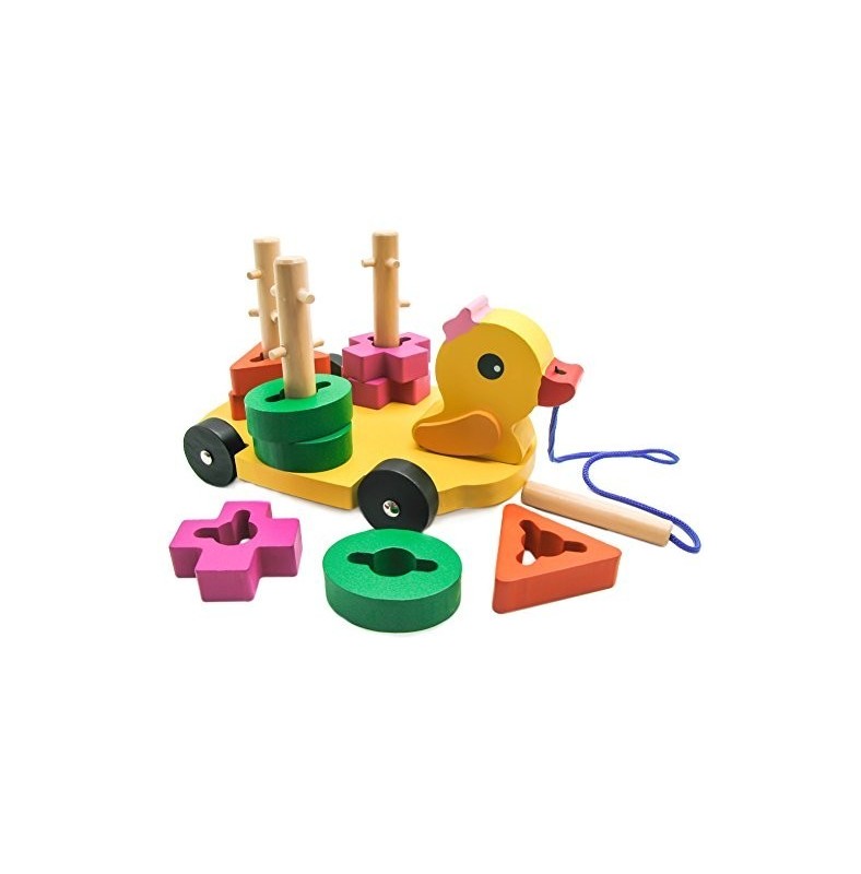 Wooden Duck 3 Sets of Column Stacker