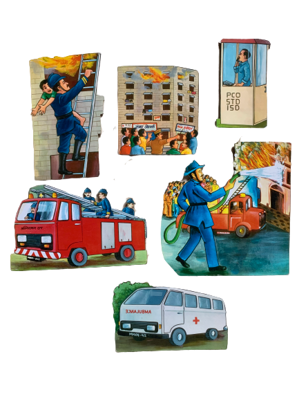 Wooden Fire Scene Cut Out Picture Talk