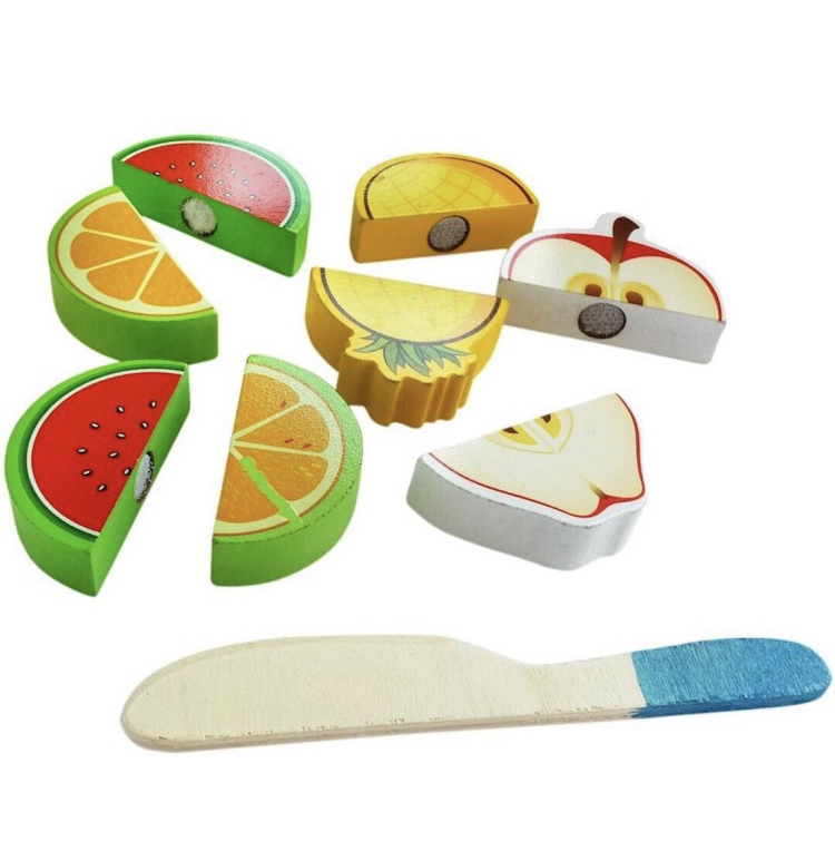 Wooden Fruit Cutting Set