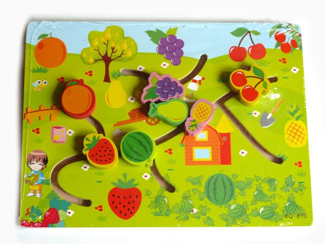 Wooden Fruit Maze