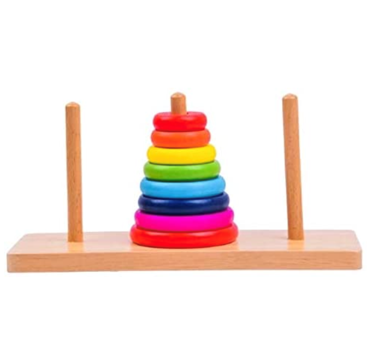 Wooden Intellectual Puzzle Tower of Hanoi