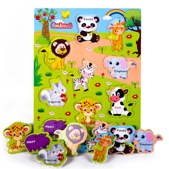 Wooden Jungle Animals Puzzles