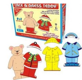 Wooden Lace & Dress Teddy