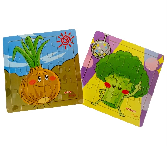Wooden Onion & Broccoli Jigsaw Puzzle