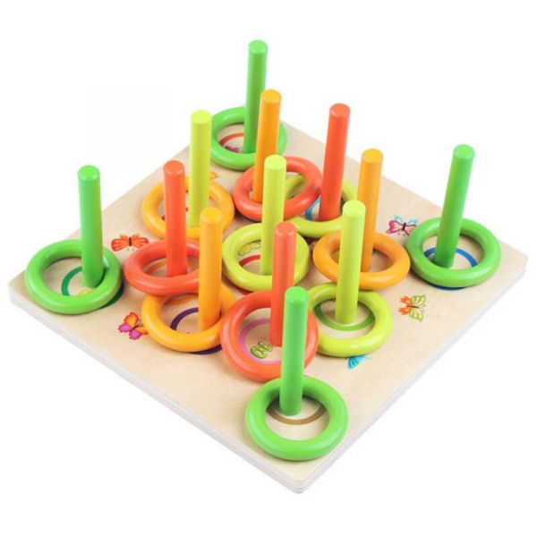 Wooden Ring Toss Game
