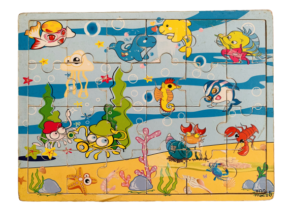 Wooden Sea Creature Jigsaw Puzzle