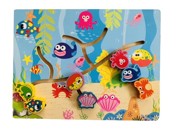 Wooden Sea Creature Maze