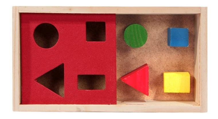 Wooden Shape Sorting Box