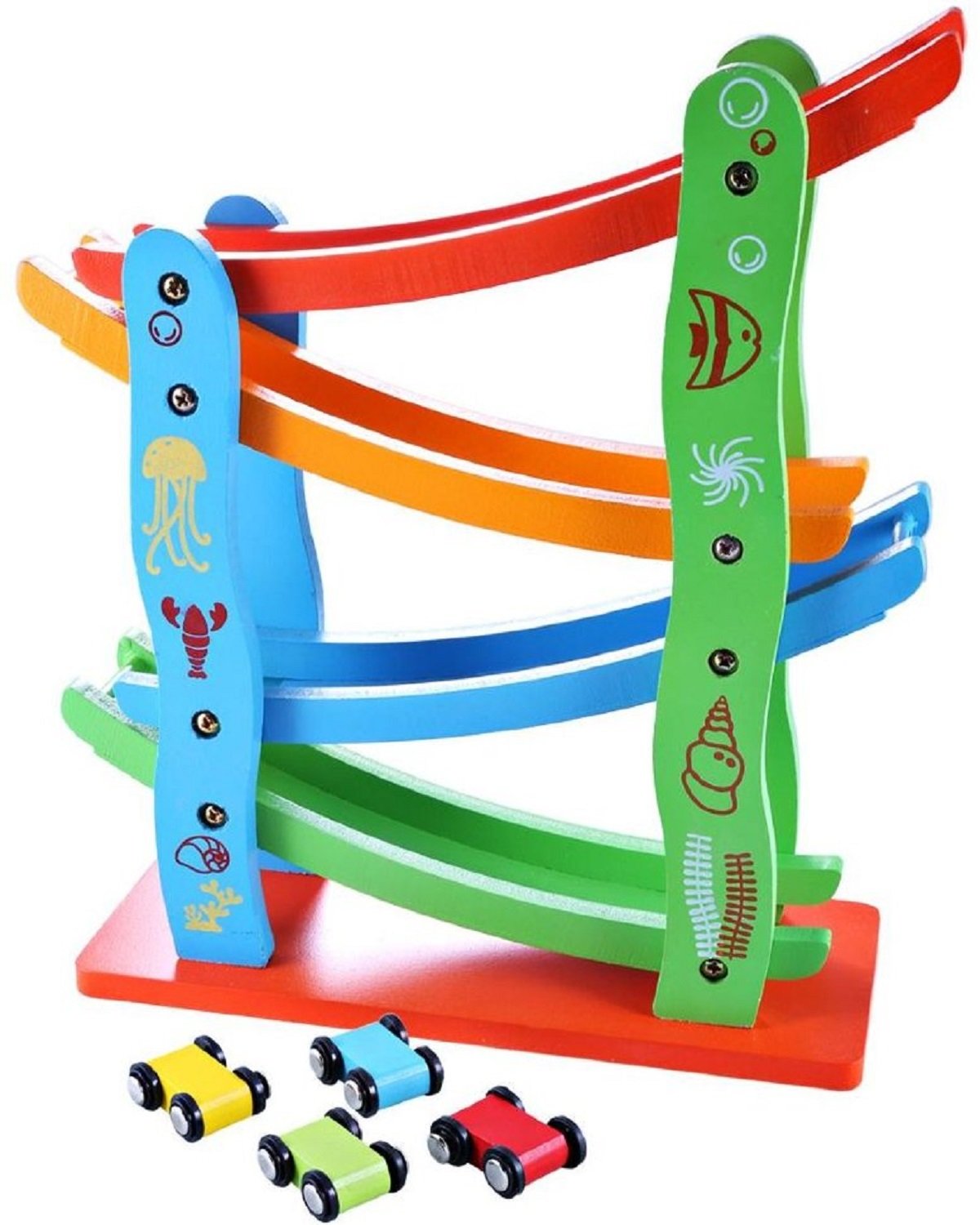 Wooden Speedy Cars Track Set
