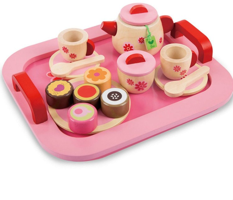 Wooden Tea Set