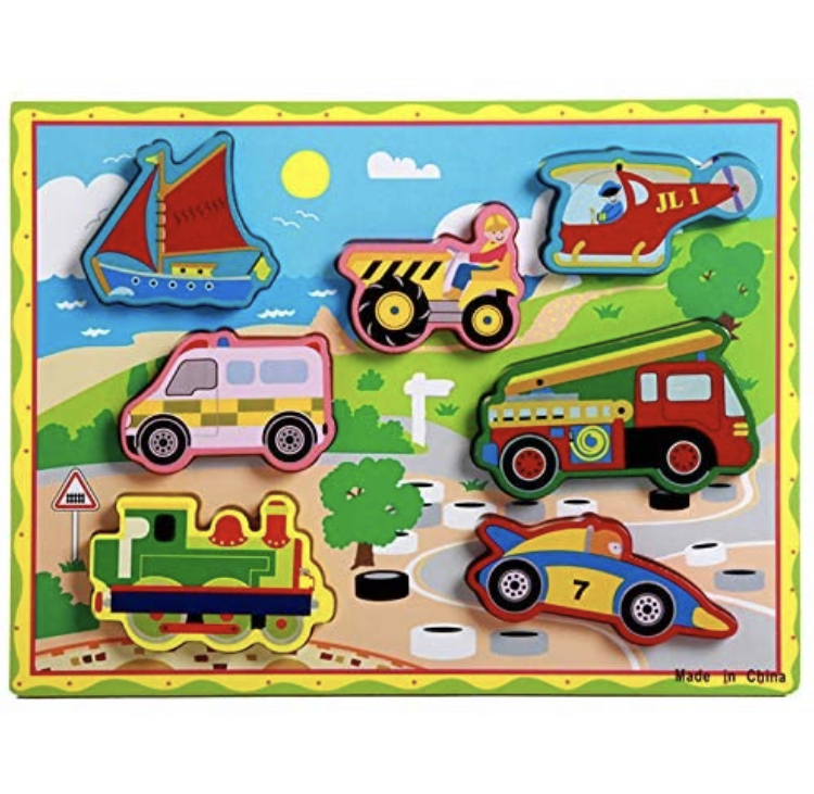 Wooden Transport Chunky Puzzle
