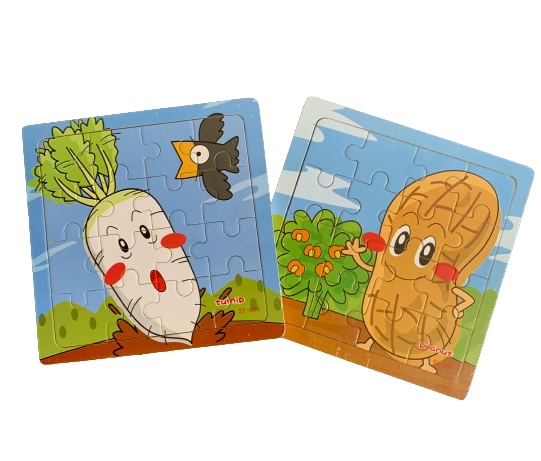 Wooden Turnip & Peanut Jigsaw Puzzle