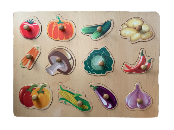 Wooden Vegetables Pick Puzzle